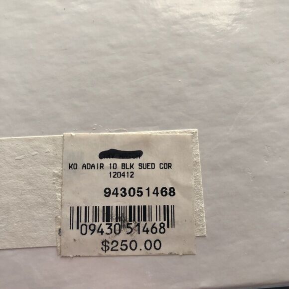 Michael Kors Adair Blk Suede Cork Platform High Heel Sandals Size 10M New In Box - Picture 10 of 11